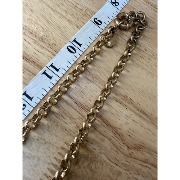 J.Crew Crystal Midnight Floral Statement Necklace Gold-Tone With Gemstone Drops - Picture 8 of 10